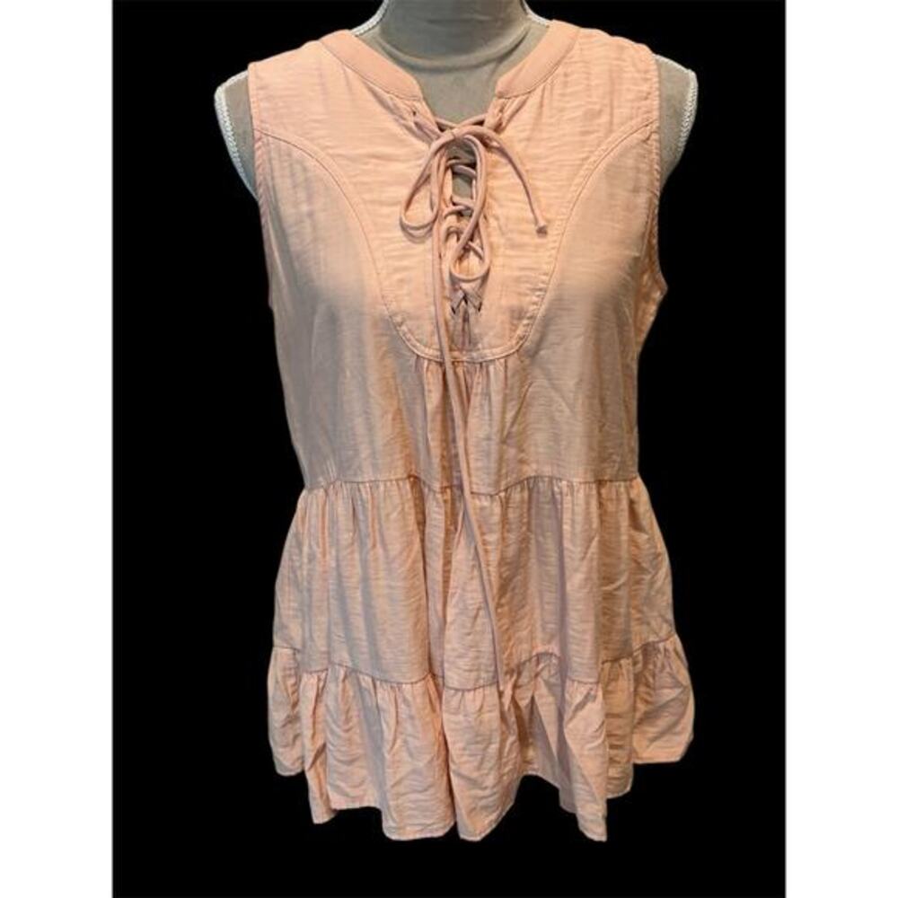 Blush Noir Boutique Coral Pink Tier Top Sz L